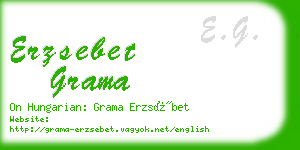 erzsebet grama business card